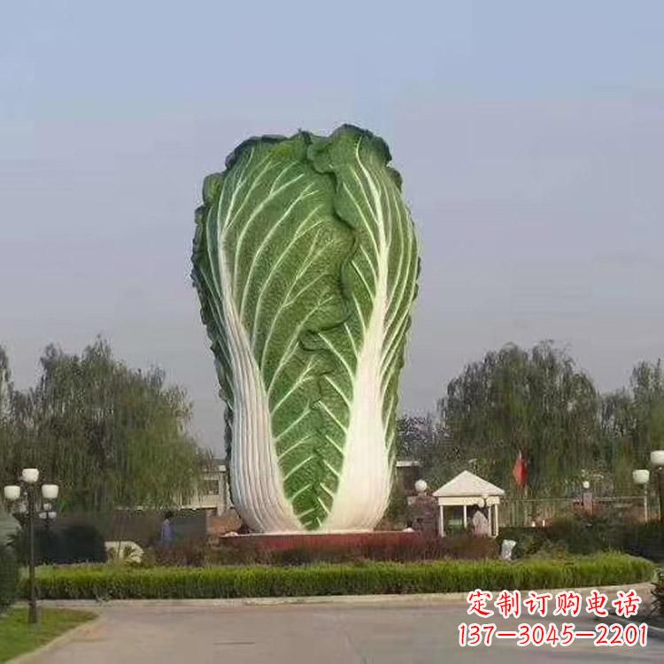 南京新颖创意的玻璃钢白菜雕塑
