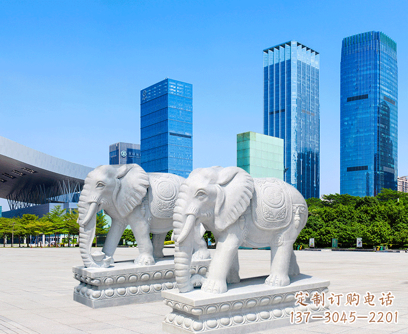 南京公石雕大象