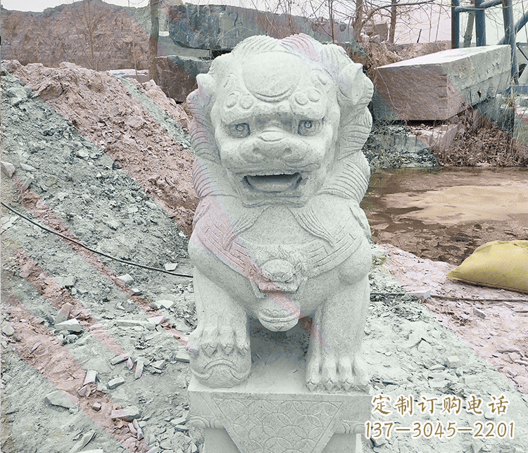 南京公园石雕狮子