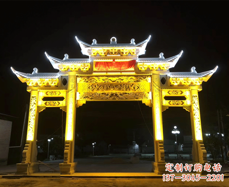南京古典牌坊——精致石雕收藏精品