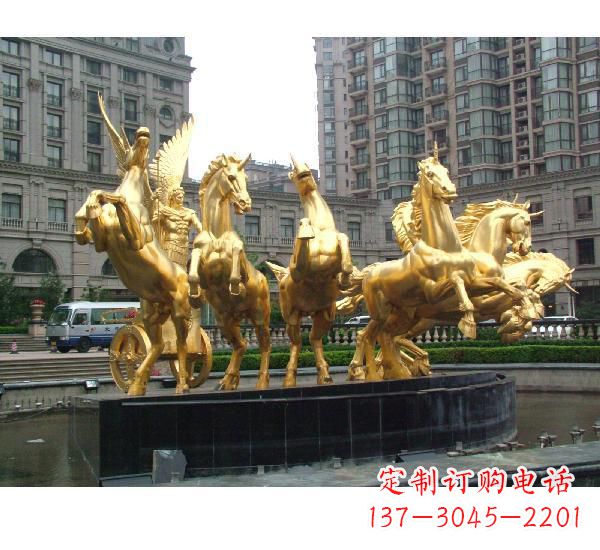 南京阿波罗战车喷泉铜雕