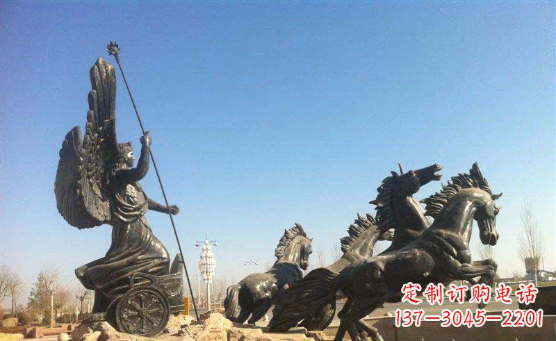 南京阿波罗战车小区景观铜雕 (2)