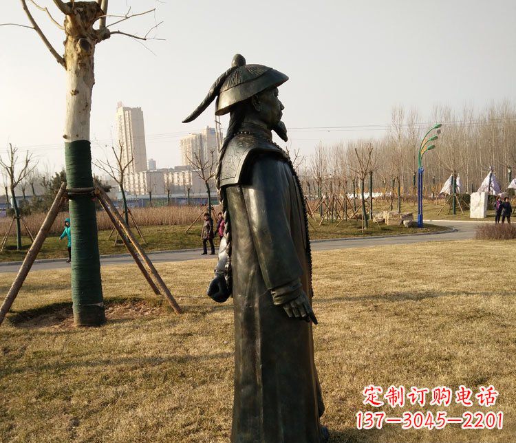 南京林则徐纪念铜雕传承爱国精神