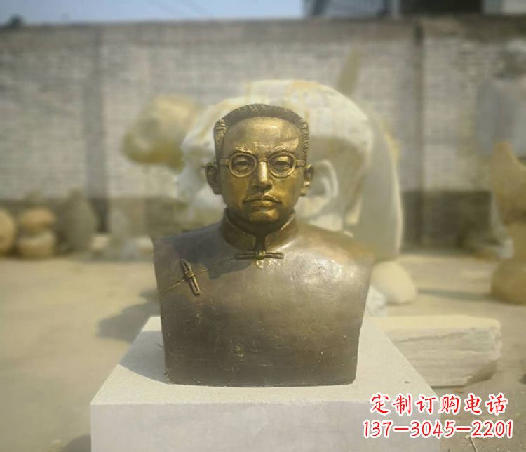 南京爱国者陶行知胸像铜雕