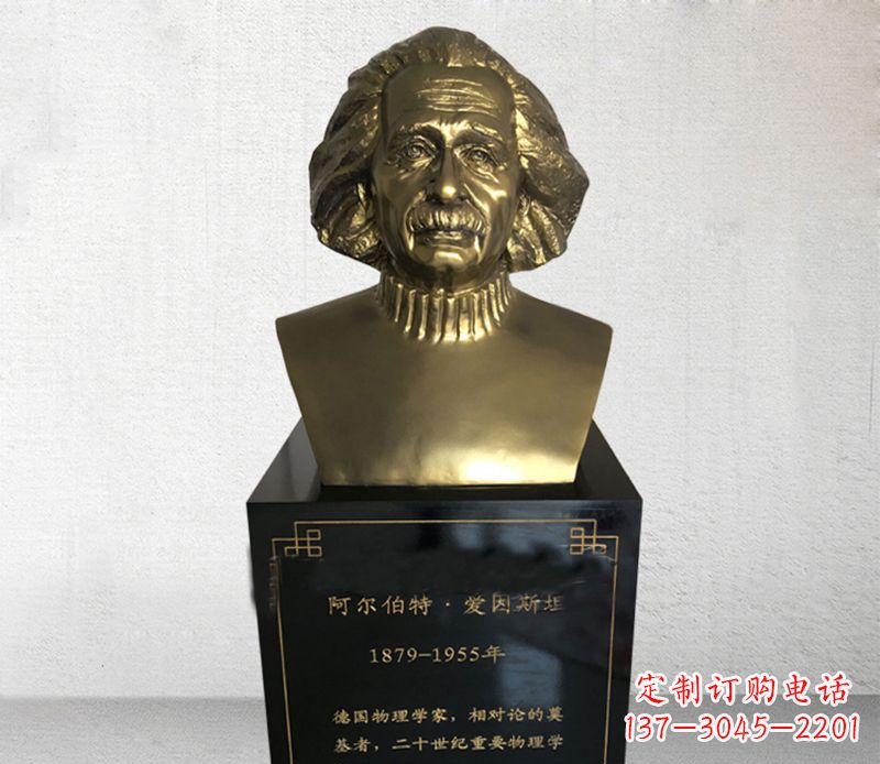 南京爱因斯坦胸像铜雕