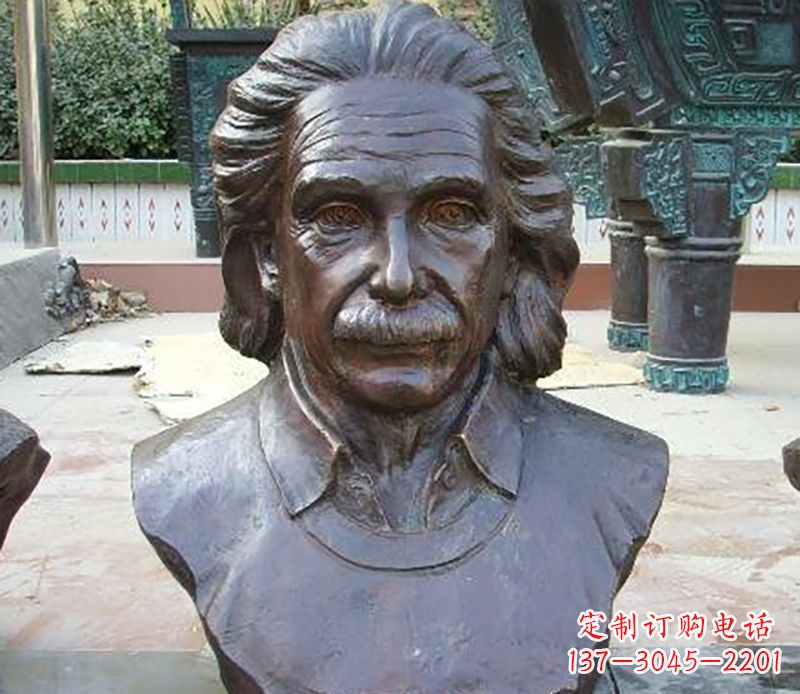 南京爱因斯坦胸像校园名人铜雕