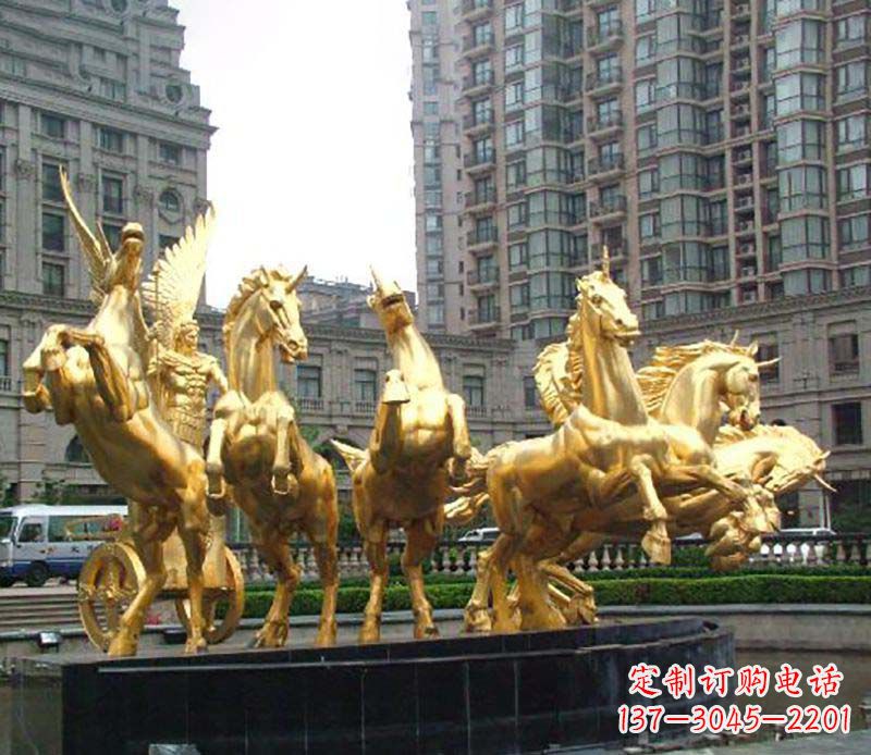 南京八马群阿波罗铜雕