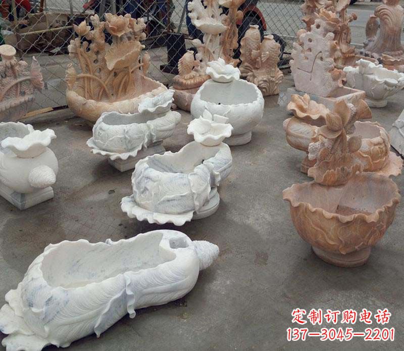 南京白菜水盆景观石雕