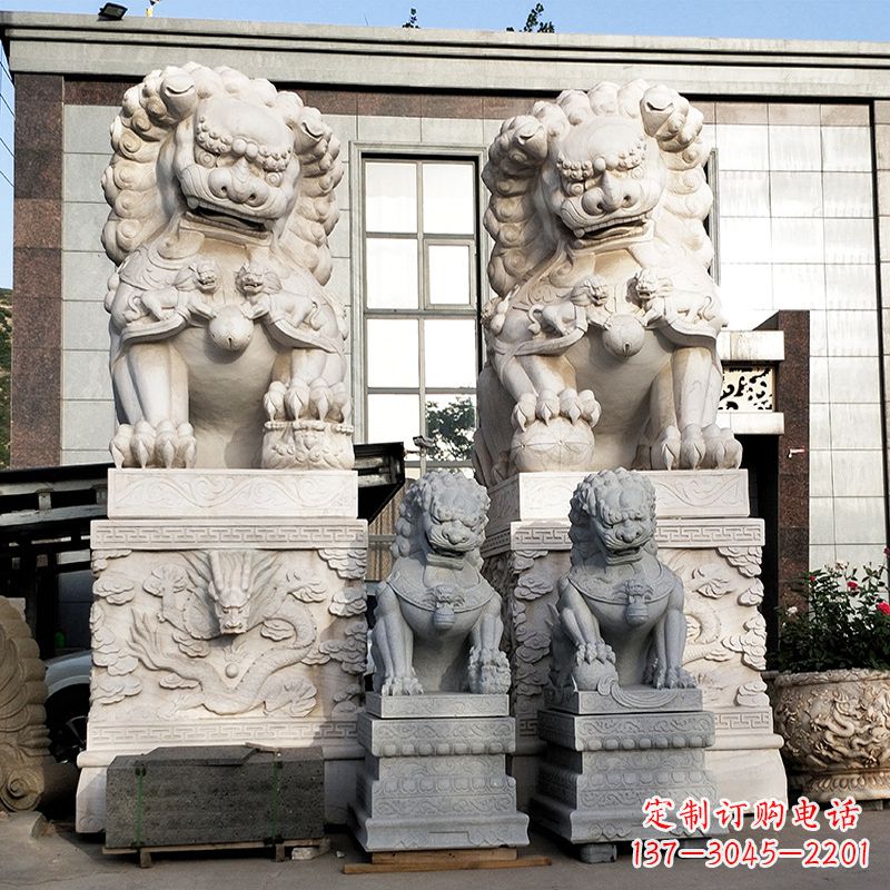 南京石狮子雕塑——守护家园的看门神