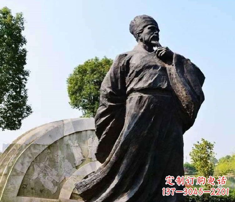 南京北宋思想家王安石铜雕