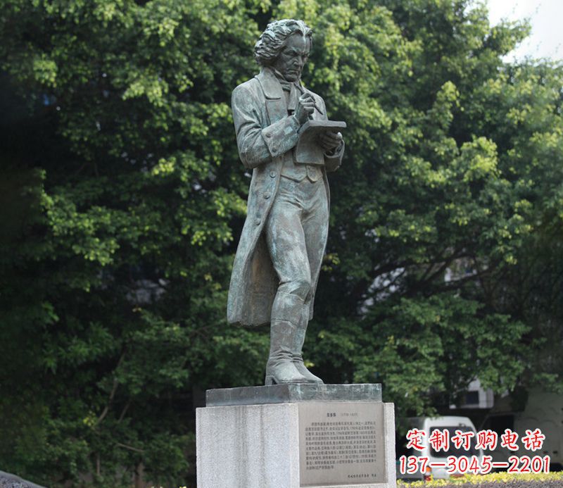 南京贝多芬精美铜雕让古典音乐熠熠生辉