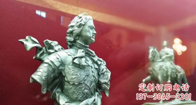 南京彼得大帝半身像古代西方名人铜雕