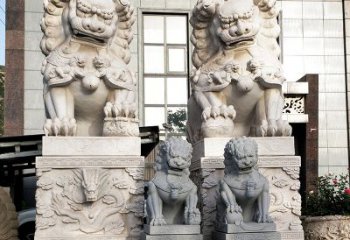 南京石狮子雕塑——守护家园的看门神