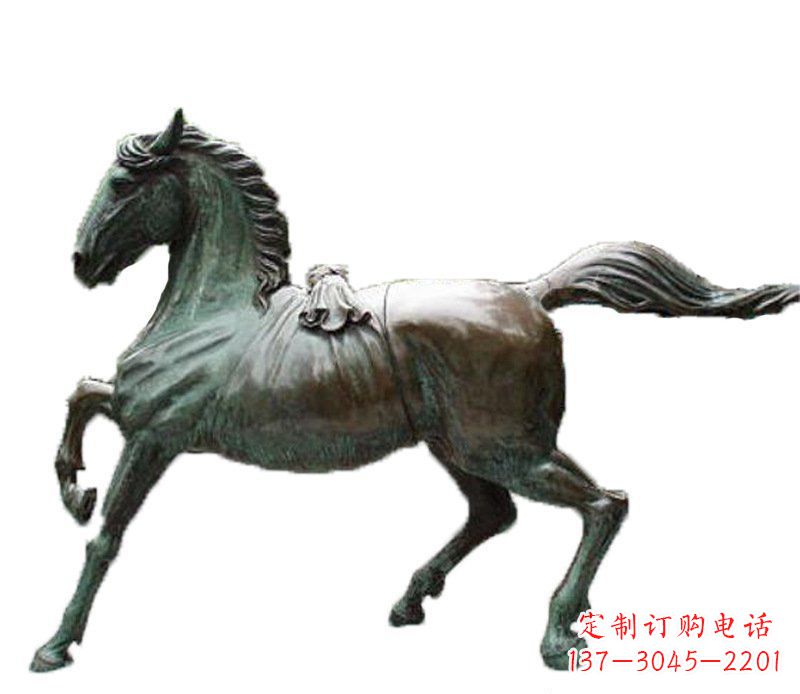 南京别墅动物飞马铜雕摆件