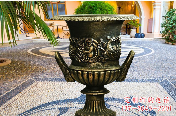 南京新品铜质花盆,添点现代精致