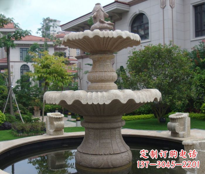 南京别墅景观欧式喷泉石雕 (3)
