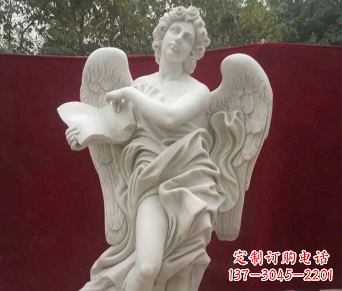 南京别墅景观天使人物石雕 (2)