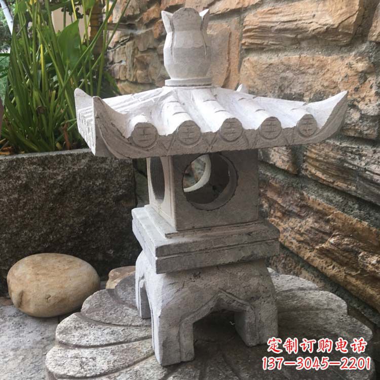 南京别墅园林石灯