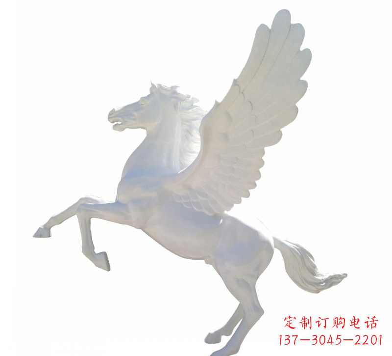 南京新款玻璃钢飞马摆件