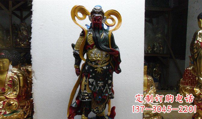 南京关公玻璃钢彩绘刀