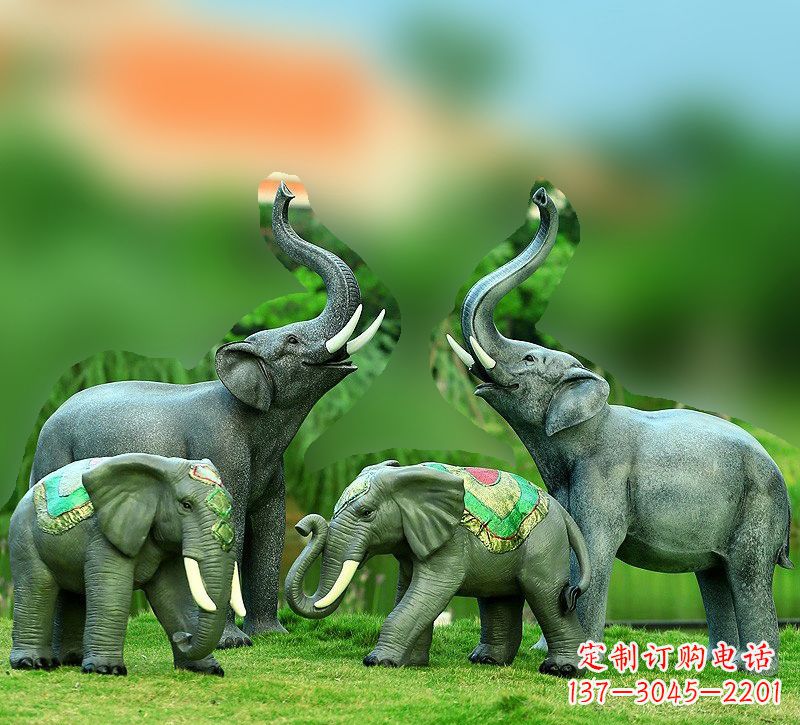 南京玻璃钢大象雕塑——把大象的优雅带入现代