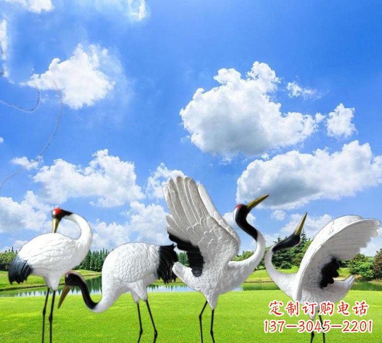 南京玻璃钢丹顶鹤