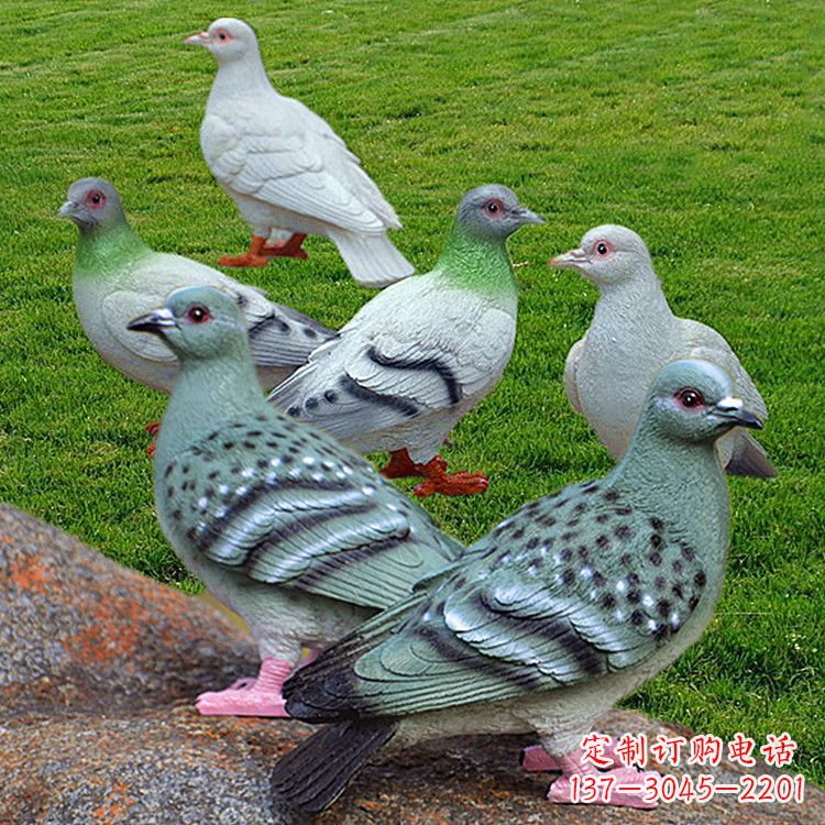 南京玻璃钢和平鸽雕塑象征和平与自由