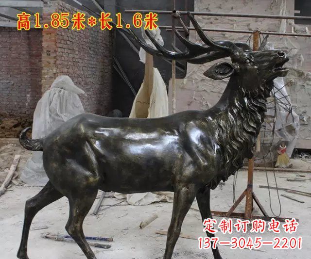 南京玻璃钢仿铜动物雕塑