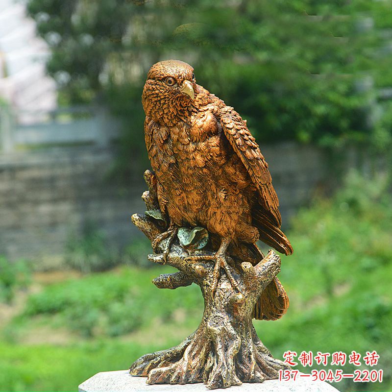 南京玻璃钢仿铜仿真老鹰雕塑