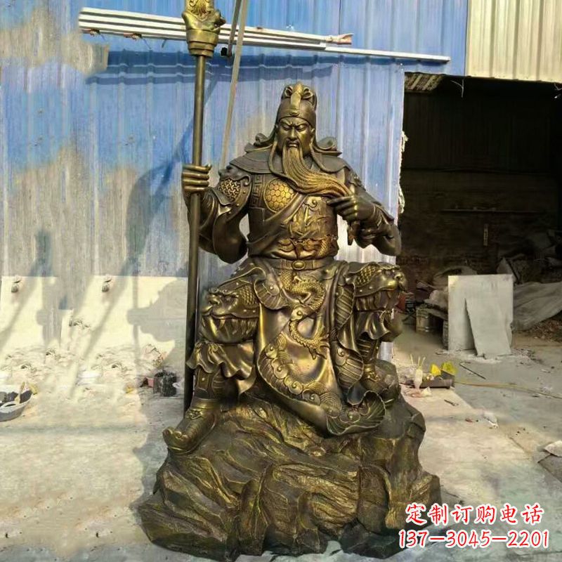 南京玻璃钢仿铜关羽雕塑