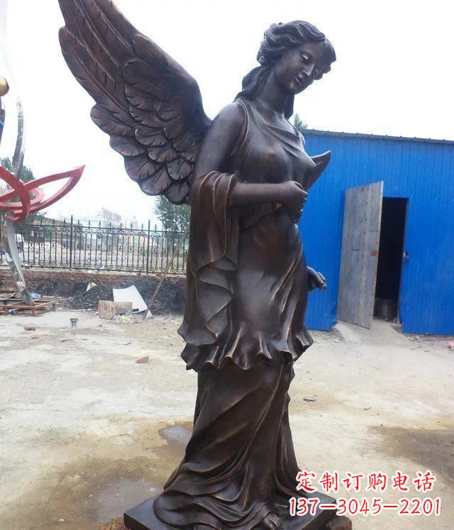 南京玻璃钢仿铜欧式女人雕塑