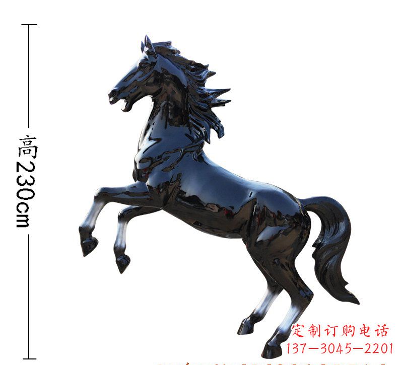 南京玻璃钢马雕塑精美外形、经久耐用