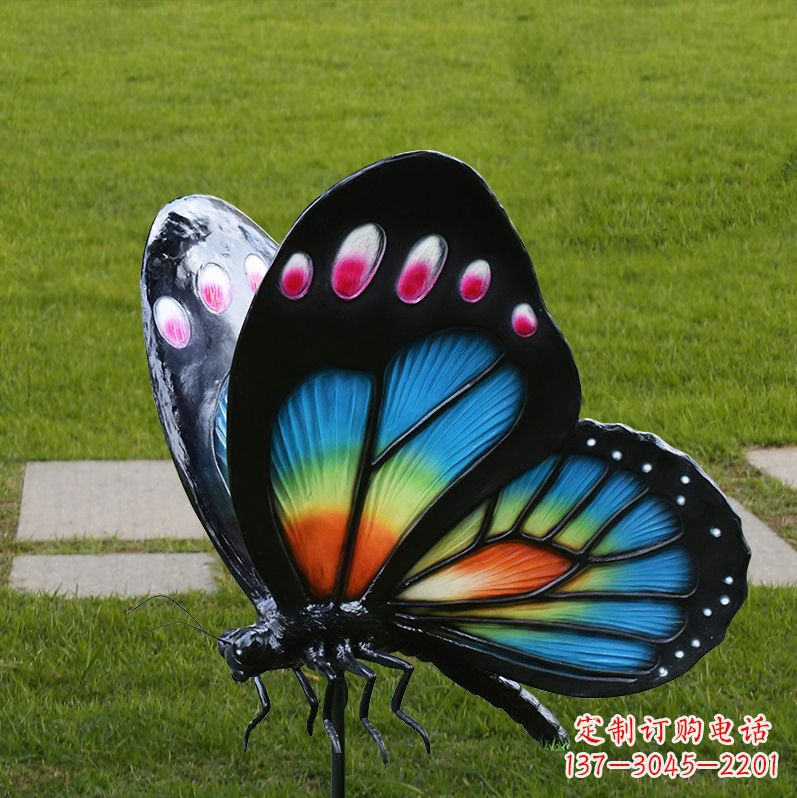 南京玻璃钢仿真蝴蝶昆虫雕塑