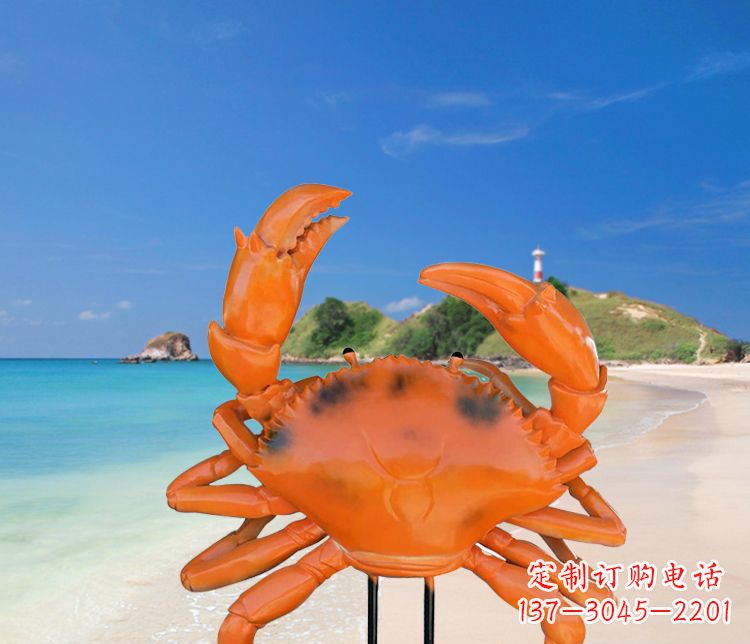 南京玻璃钢螃蟹雕塑