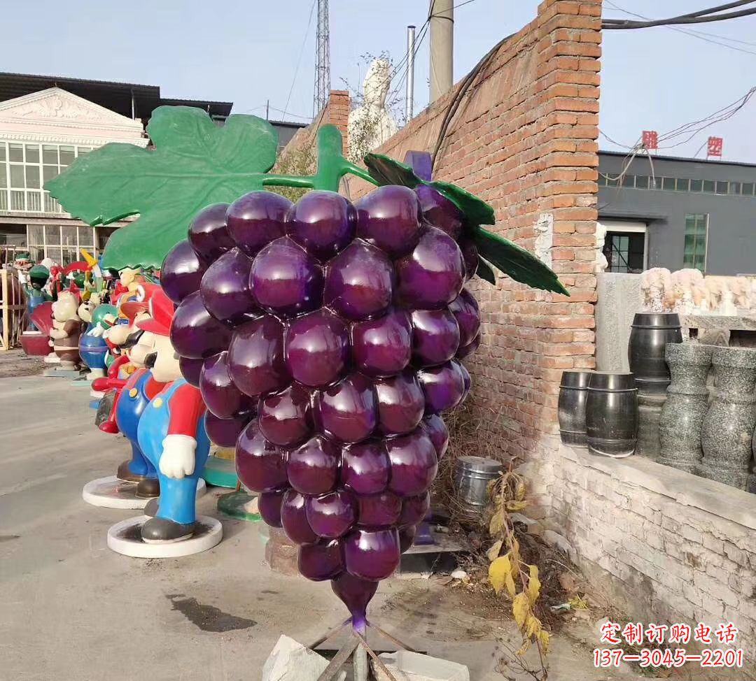 南京玻璃钢仿真葡萄雕塑