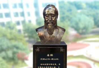 南京玻璃钢扁鹊著名医生半身像雕塑