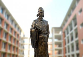 南京祖冲之雕像——传承校园历史的象征