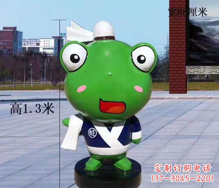 南京玻璃钢卡通小青蛙——景观雕塑的新灵感