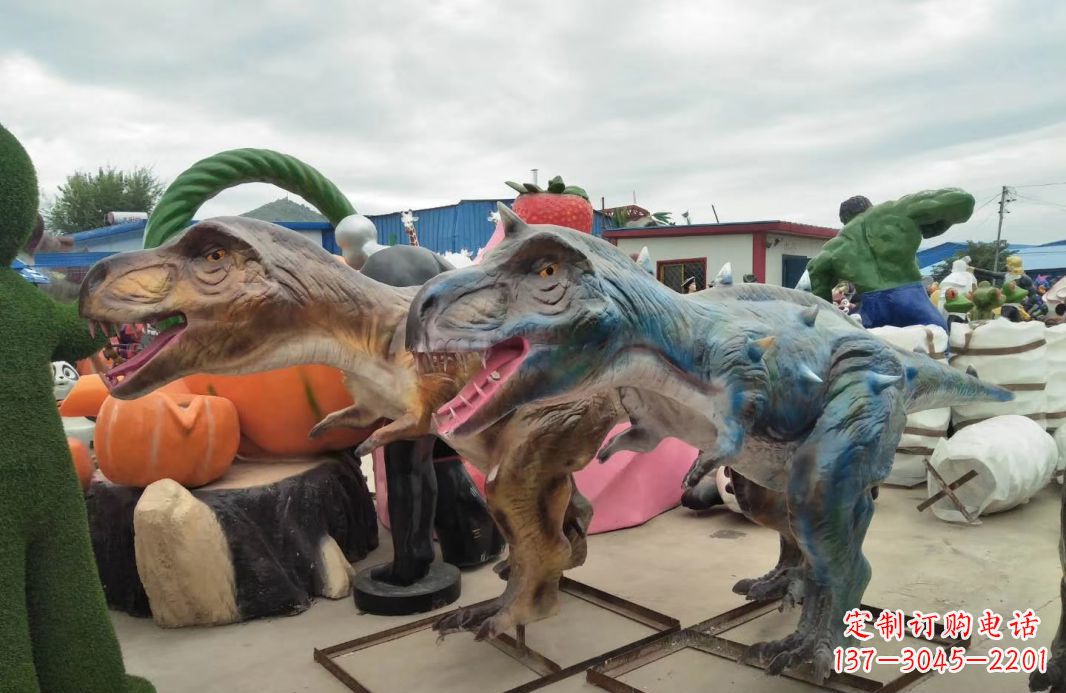 南京恐龙雕塑玻璃钢的艺术精品