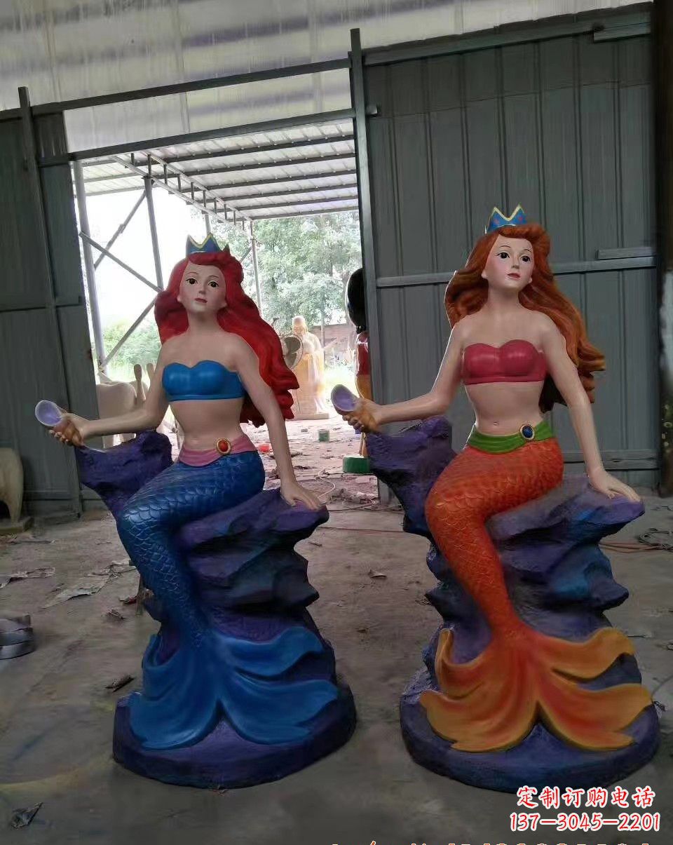 南京玻璃钢美人鱼雕塑——精美的艺术作品