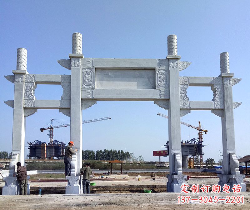 南京玻璃钢牌坊雕塑美丽的艺术与历史结合
