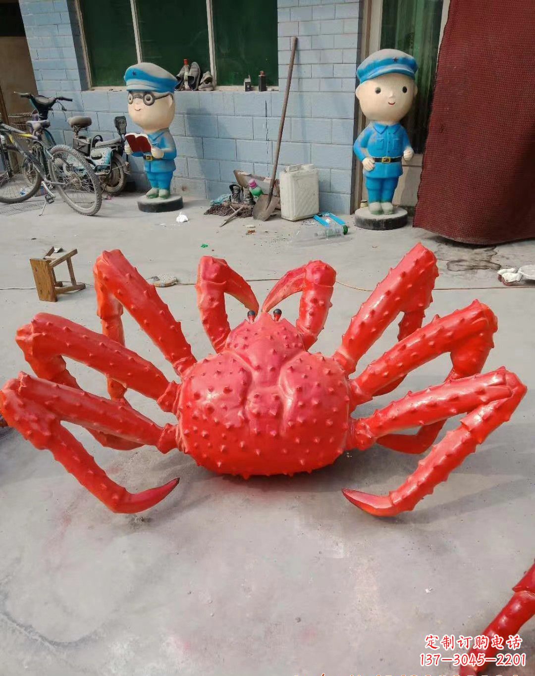 南京玻璃钢螃蟹雕塑