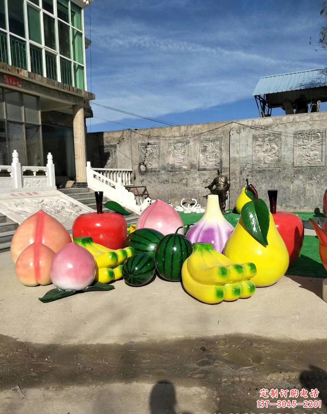 南京玻璃钢水果雕塑一种别致的艺术