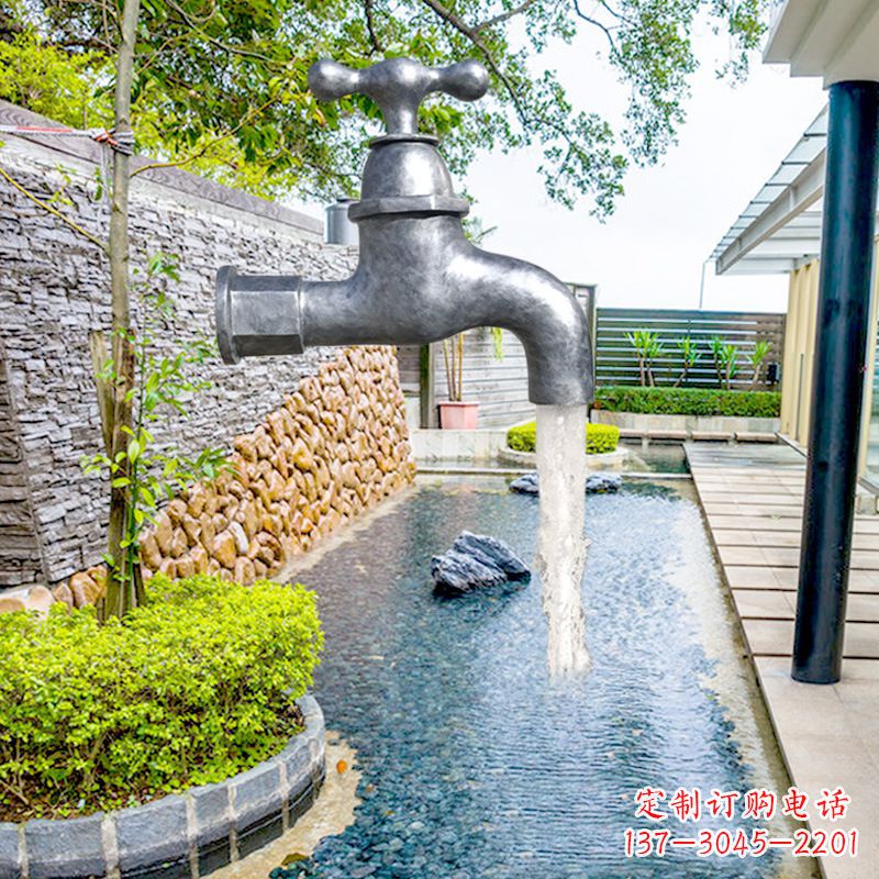 南京玻璃钢水龙头喷泉雕塑精美绝伦