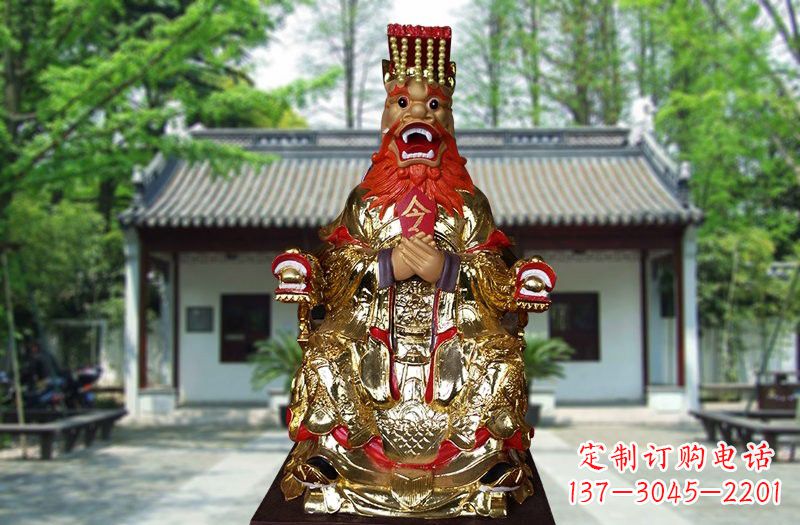 南京玻璃钢制作的金龙王雕塑