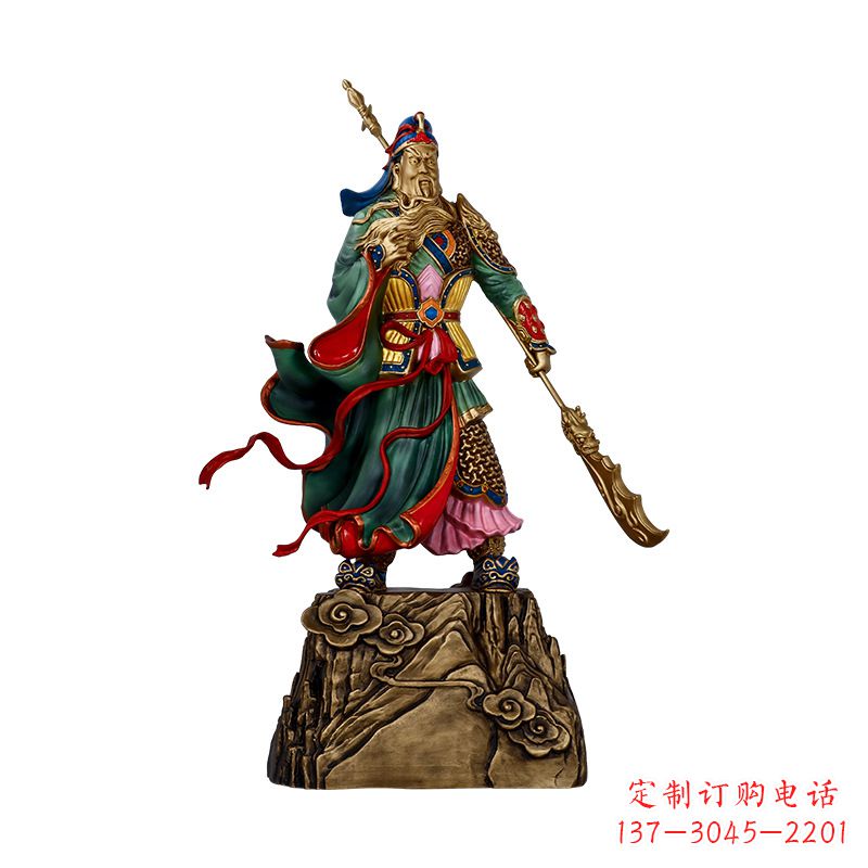 南京玻璃钢武财神关羽雕塑
