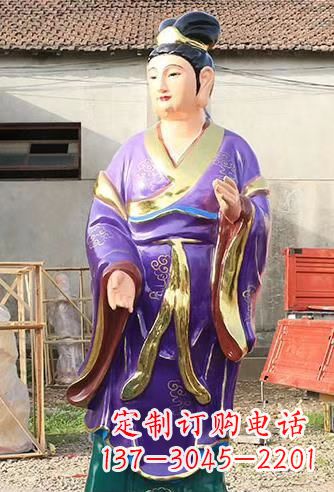 南京玻璃钢宗教庙宇彩绘八仙神像
