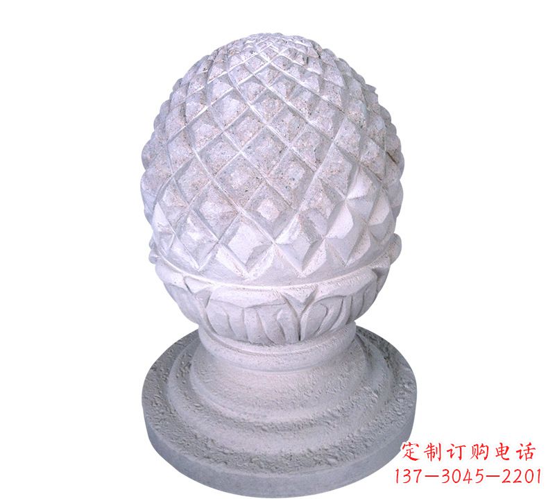 南京菠萝型挡车路障石球