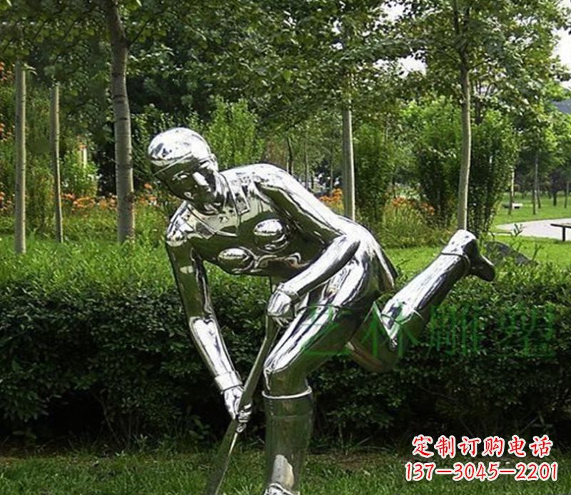 南京不锈钢保龄球人物雕塑