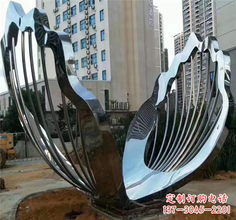 南京不锈钢贝壳景观雕塑